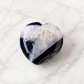 Onyx Geode Heart Palm Stone Cleanse & Protect｜Blessedchi