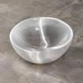 Natural Selenite Crystal Demagnetizing Round Bowl Cleanse & Protect｜Blessedchi