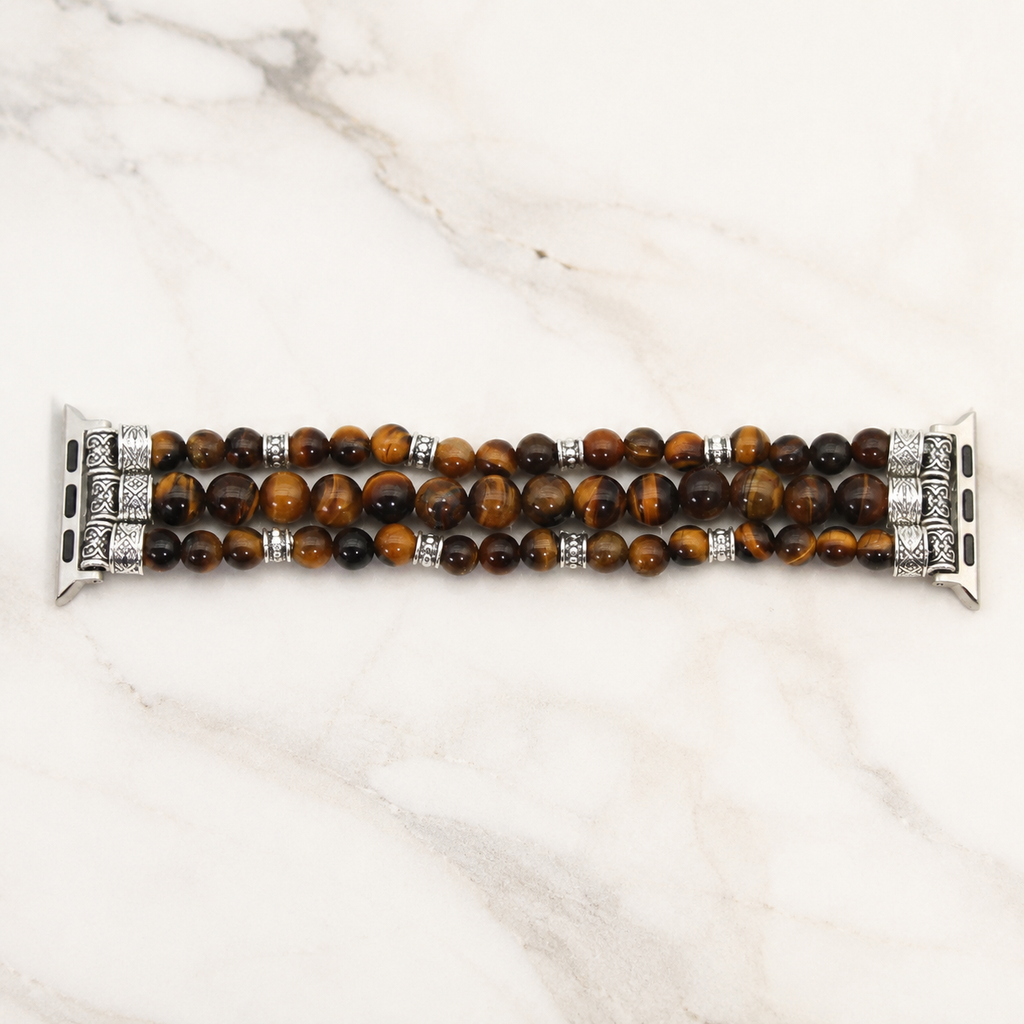 Tiger's Eye 3-Layer Watch Band Prosperity & Abundance｜Blessedchi
