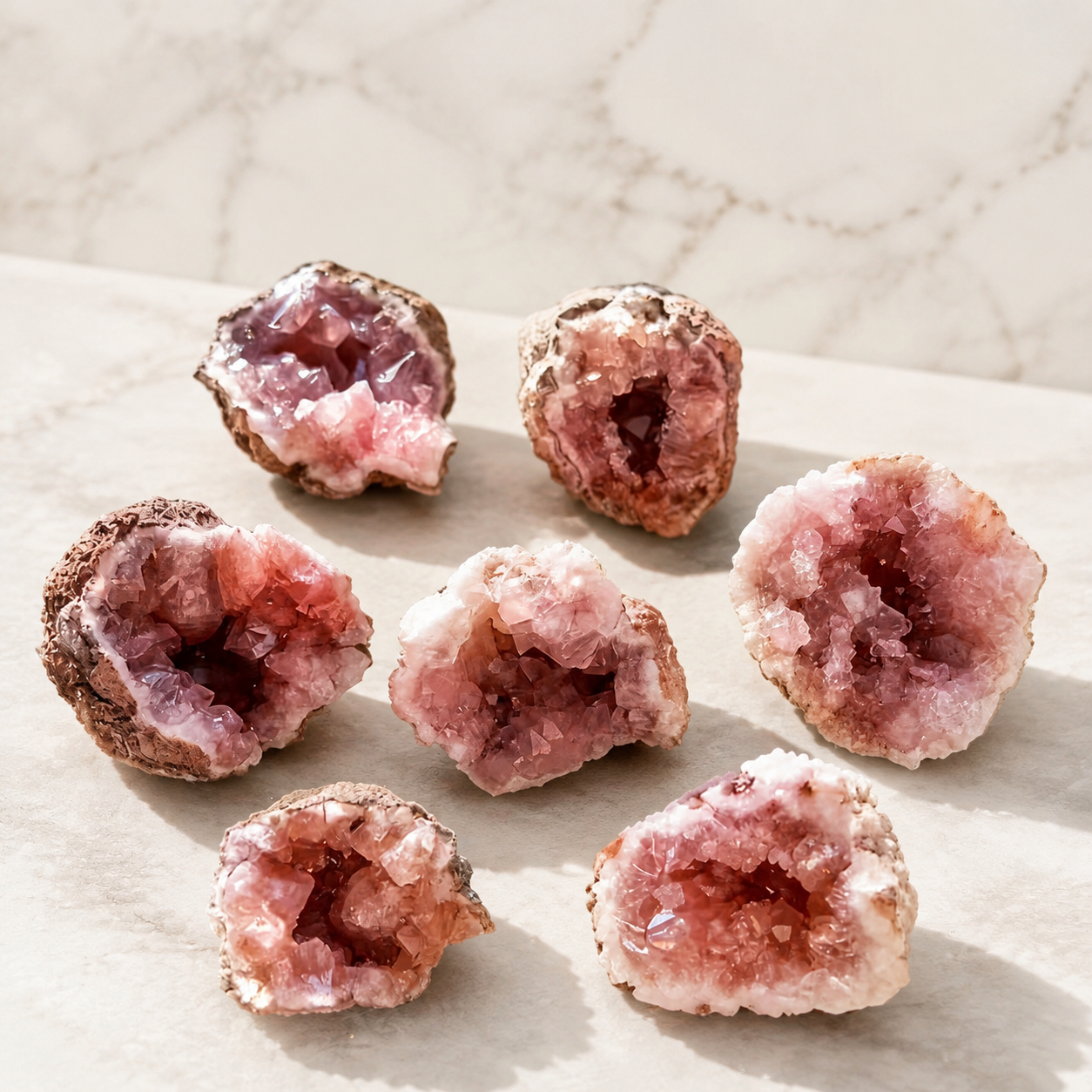 Argentinian Rose Quartz Geode Love & Happiness｜Blessedchi