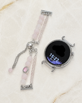 Rose Quartz Asymmetrical Beaded Watch Band Love & Happiness｜Blessedchi