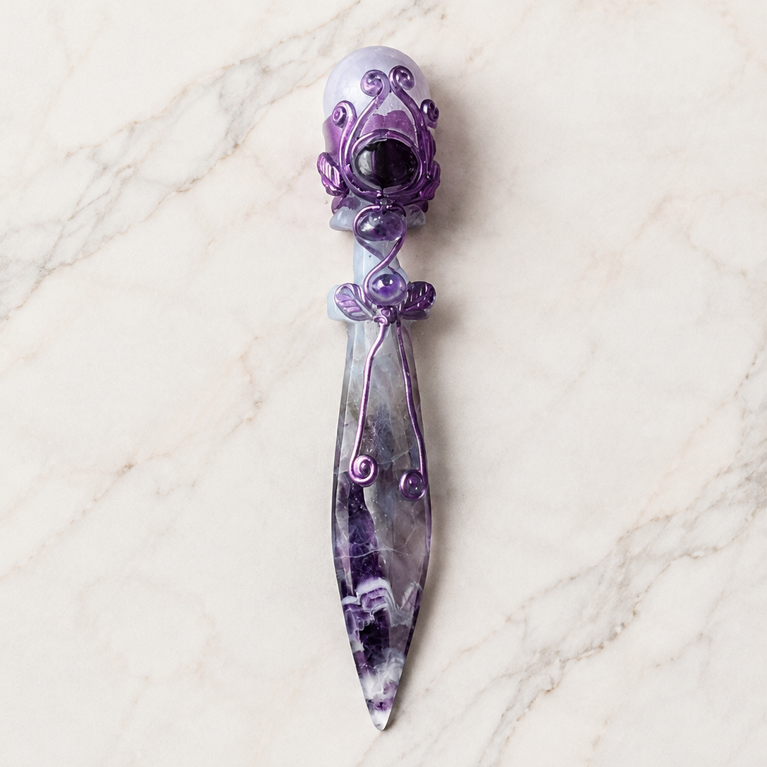 Amethyst Dagger Cleanse & Protect｜Blessedchi