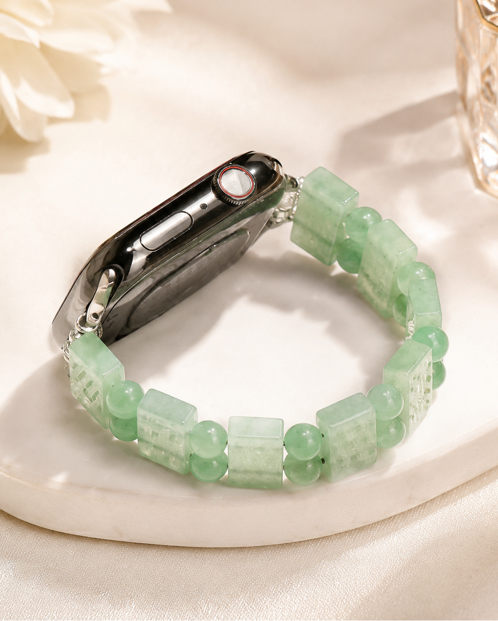 Aventurine Pin Buckle Watch Band Prosperity & Abundance｜Blessedchi
