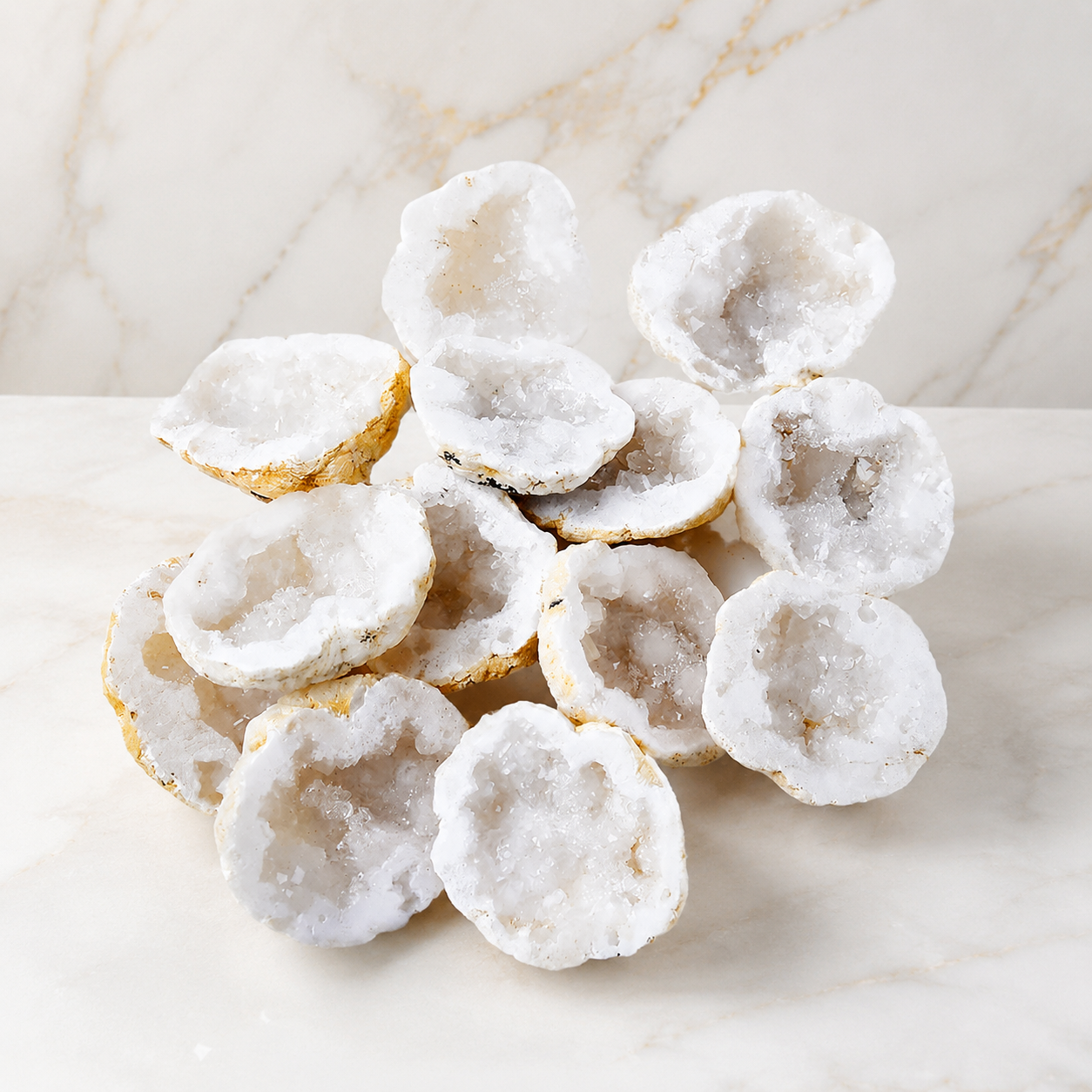 Moroccan White Agate Geode Heal & Restore｜Blessedchi
