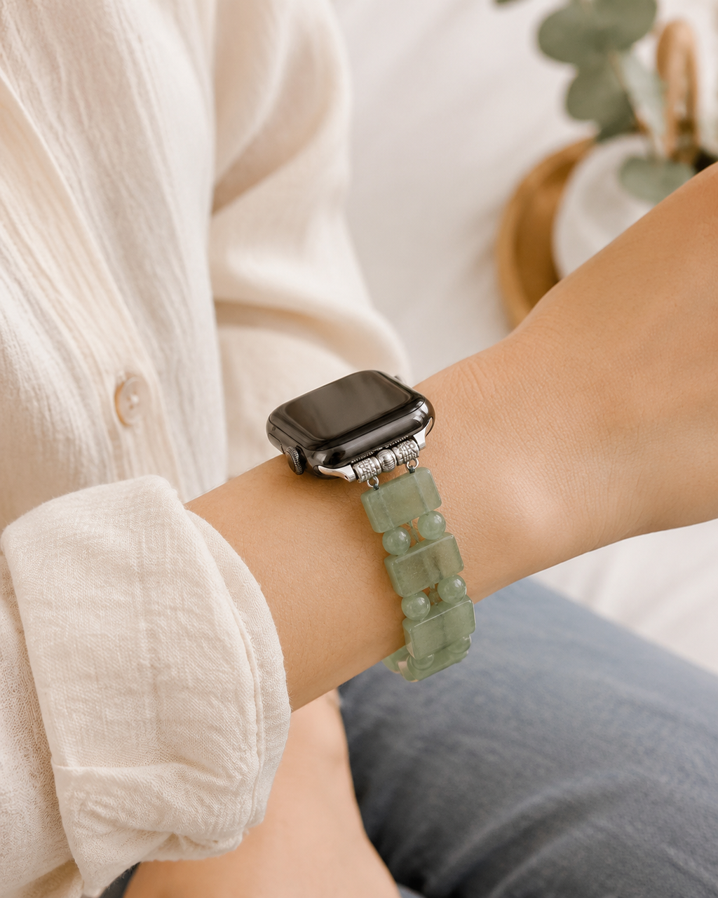 Aventurine Pin Buckle Watch Band Prosperity & Abundance｜Blessedchi