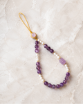Amethyst Pearl Phone Chain Prosperity & Abundance｜Blessedchi