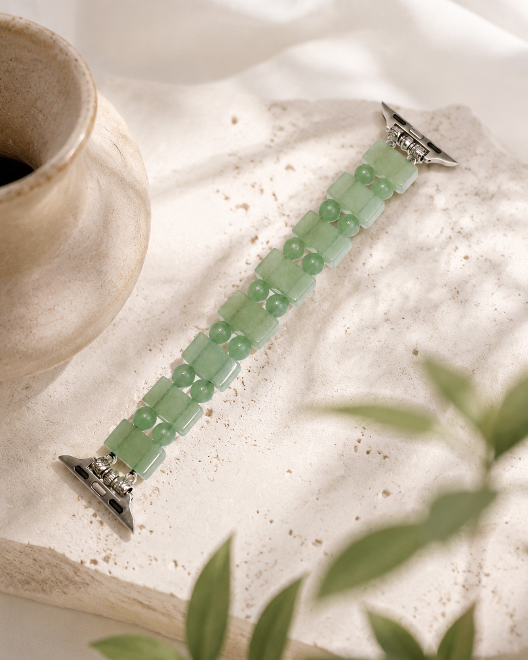 Aventurine Pin Buckle Watch Band Prosperity & Abundance｜Blessedchi