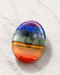 Natural Stone 7 Chakra Palm Stone Heal & Restore｜Blessedchi