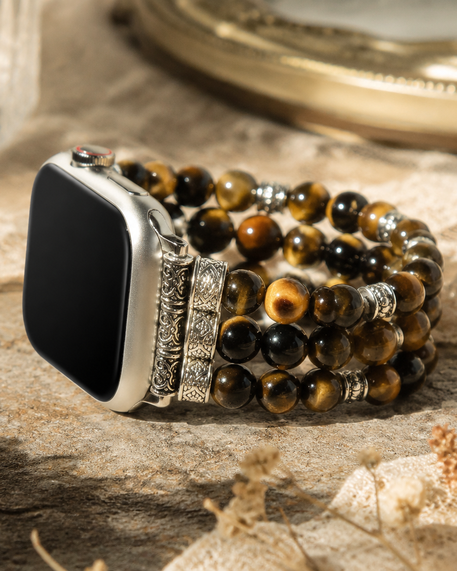 Tiger's Eye 3-Layer Watch Band Prosperity & Abundance｜Blessedchi