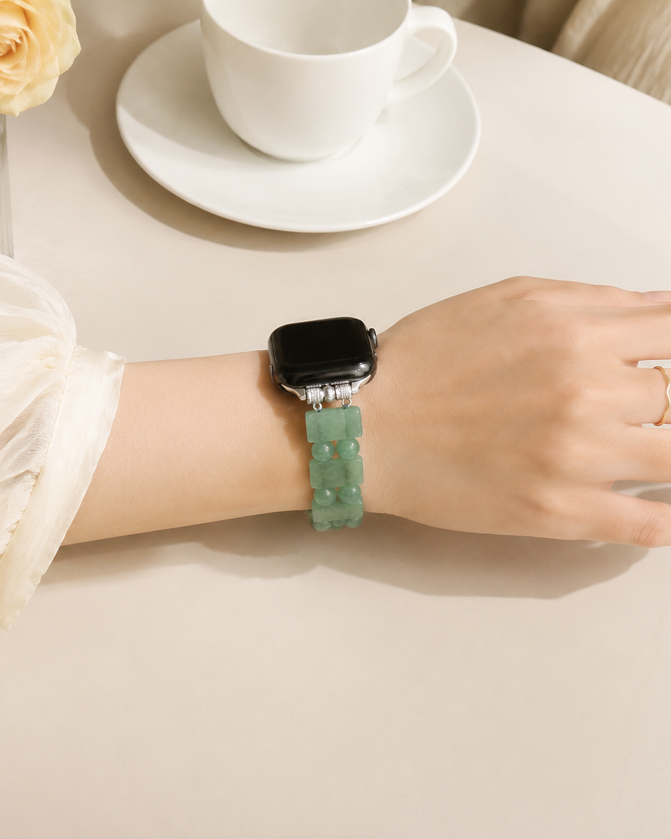 Aventurine Pin Buckle Watch Band Prosperity & Abundance｜Blessedchi