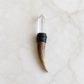 Clear Quartz Single Point Antler Wand Manifest & Create｜Blessedchi