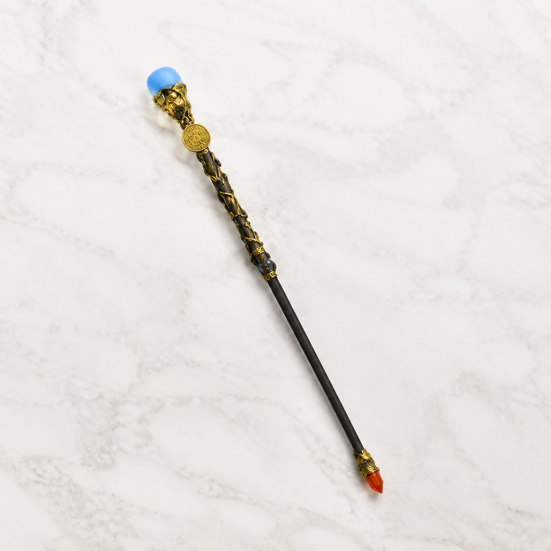 Natural Stone Crystal Zodiac Wand Intuition & Connection｜Blessedchi
